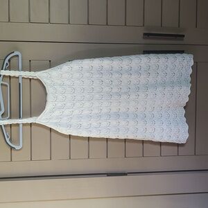 American Eagle Tie Back Crochet Sweater Dress size small